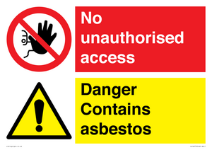 CH16273: No unauthorised access, asbestos present