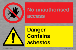 CH16273: No unauthorised access, asbestos present