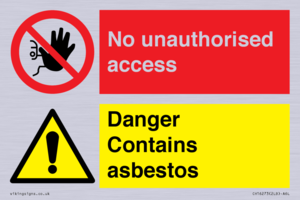 CH16273: No unauthorised access, asbestos present