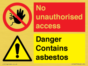 CH16273: No unauthorised access, asbestos present