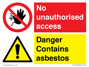 CH16273: No unauthorised access, asbestos present