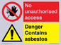 CH16273: No unauthorised access, asbestos present