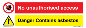 CH16273: No unauthorised access, asbestos present