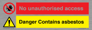 CH16273: No unauthorised access, asbestos present