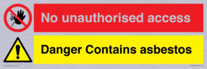 CH16273: No unauthorised access, asbestos present