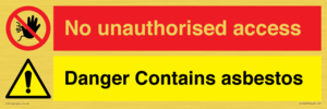 CH16273: No unauthorised access, asbestos present