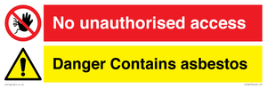 CH16273: No unauthorised access, asbestos present