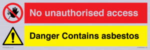 CH16273: No unauthorised access, asbestos present
