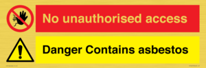 CH16273: No unauthorised access, asbestos present