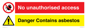CH16273: No unauthorised access, asbestos present