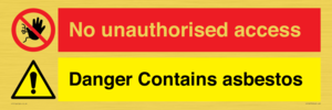 CH16273: No unauthorised access, asbestos present