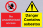 CH16273: No unauthorised access, asbestos present
