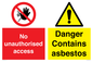 CH16273: No unauthorised access, asbestos present