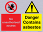 CH16273: No unauthorised access, asbestos present