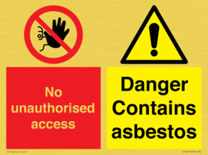 CH16273: No unauthorised access, asbestos present