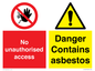 CH16273: No unauthorised access, asbestos present