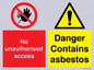 CH16273: No unauthorised access, asbestos present