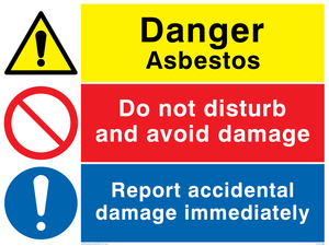 CH5399: Asbestos combination sign