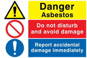 CH5399: Asbestos combination sign
