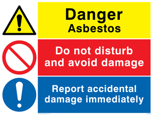 CH5399: Asbestos combination sign