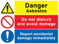 CH5399: Asbestos combination sign