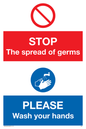 CH5926: STOP germs PLEASE wash your hands