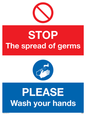 CH5926: STOP germs PLEASE wash your hands