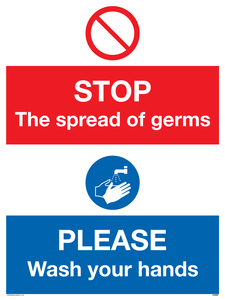 CH5926: STOP germs PLEASE wash your hands