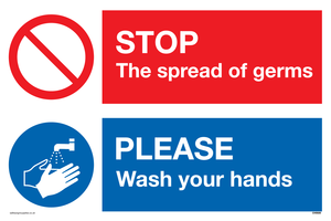 CH5926: STOP germs PLEASE wash your hands