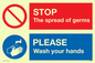 CH5926: STOP germs PLEASE wash your hands