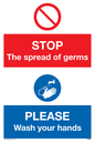 CH5926: STOP germs PLEASE wash your hands