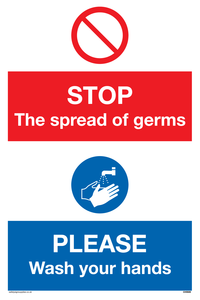 CH5926: STOP germs PLEASE wash your hands