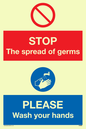 CH5926: STOP germs PLEASE wash your hands