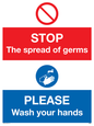 CH5926: STOP germs PLEASE wash your hands
