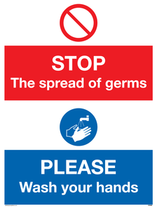 CH5926: STOP germs PLEASE wash your hands
