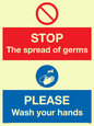 CH5926: STOP germs PLEASE wash your hands