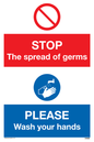 CH5926: STOP germs PLEASE wash your hands