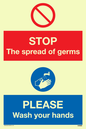 CH5926: STOP germs PLEASE wash your hands