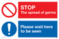 CH5946: STOP germs PLEASE wait here to be seen