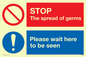 CH5946: STOP germs PLEASE wait here to be seen