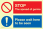 CH5946: STOP germs PLEASE wait here to be seen