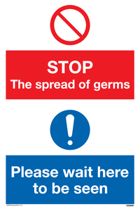 CH5946: STOP germs PLEASE wait here to be seen
