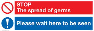 CH5946: STOP germs PLEASE wait here to be seen