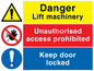 CM5240: Danger Lift machinery