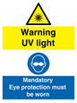 CN15333: Warning UV light / Eye protection must be worn