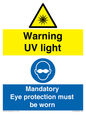 CN15333: Warning UV light / Eye protection must be worn