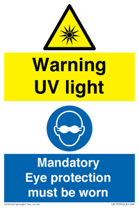 CN15333: Warning UV light / Eye protection must be worn