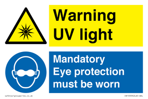 CN15333: Warning UV light / Eye protection must be worn