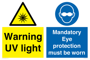 CN15333: Warning UV light / Eye protection must be worn