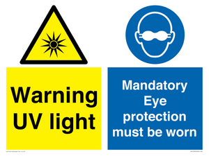 CN15333: Warning UV light / Eye protection must be worn